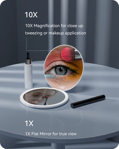 POPLIZZ makeup Mirror with 10x Magnification